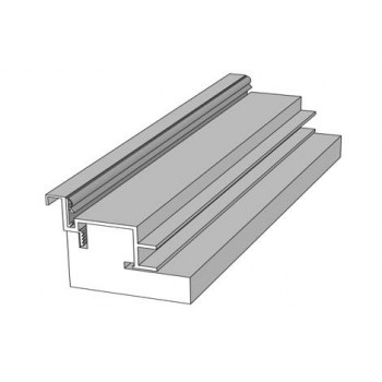 Компл. INVISIBLE REVERSE алюм. 2,5 шт + 2 петли AGB ECLIPSE 3,0 (Пр.) (BLACK) 2000 мм, Грунт