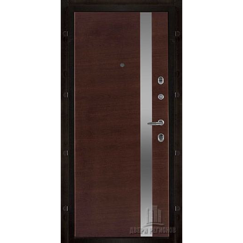 Двери регионов - Дверь входная Quadro, цвет бетон графит темный 10 мм, панель - uno цвет дуб brandy