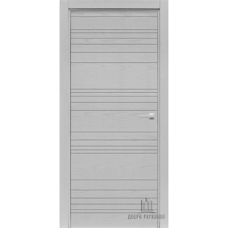 Regidoors - Дверь межкомнатная Linea chiaro patina argento (ral 9003) глухая