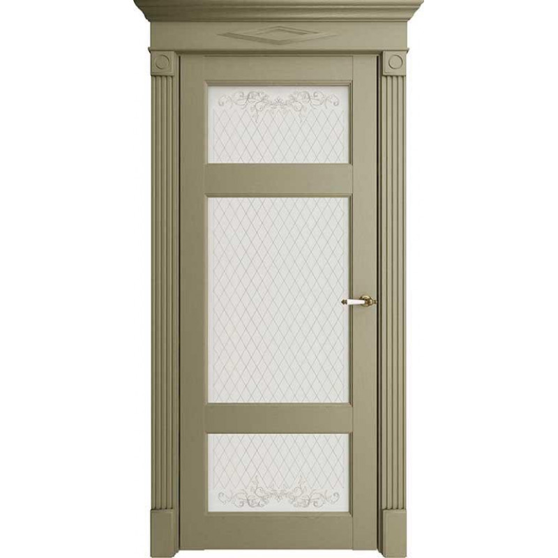 Uberture - Дверь межкомнатная Флоренс (Florence) 62004 каменный серена остекленная