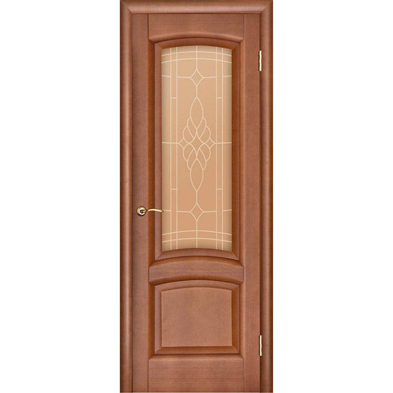 Regidoors - Дверь межкомнатная Лаура темный анегри остекленная