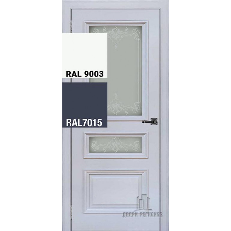 Regidoors - Дверь межкомнатная Неаполь 2 другие цвета: ral-7015, ral-9003 остекленная