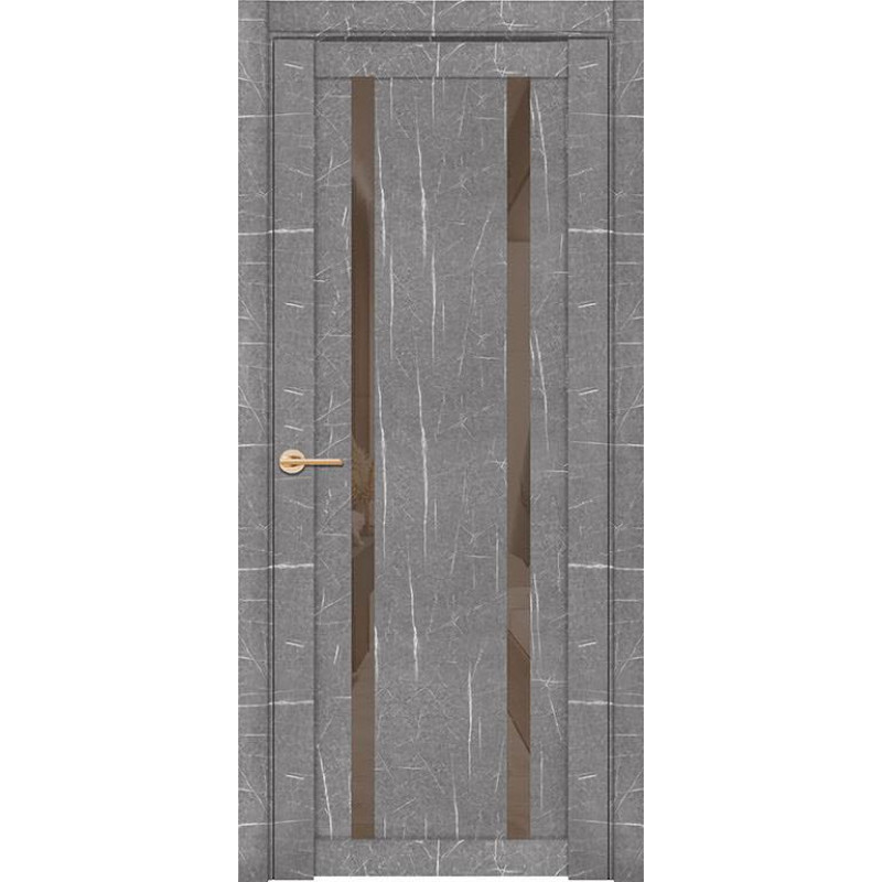 Uberture - Дверь межкомнатная UniLine Mramor 30006/1 Marable Soft Touch торос серый