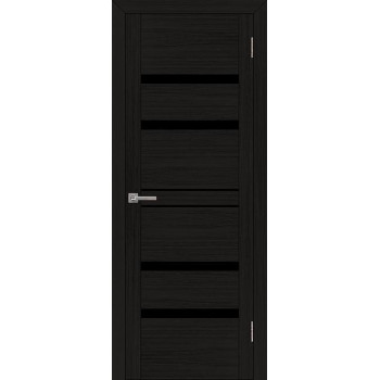 Дверь межкомнатная UniLine 30030 шоко велюр остекленная