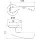 ARMADILLO - Ручка Armadillo (Армадилло) раздельная Corona LD23-1SN/CP-3 матовый никель/хром