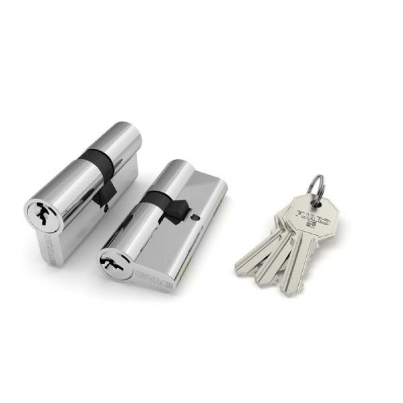 FUARO - Цилиндровый Fuaro (Фуаро) механизм 100 CA 68 mm (26+10+32) CP хром 3 кл.