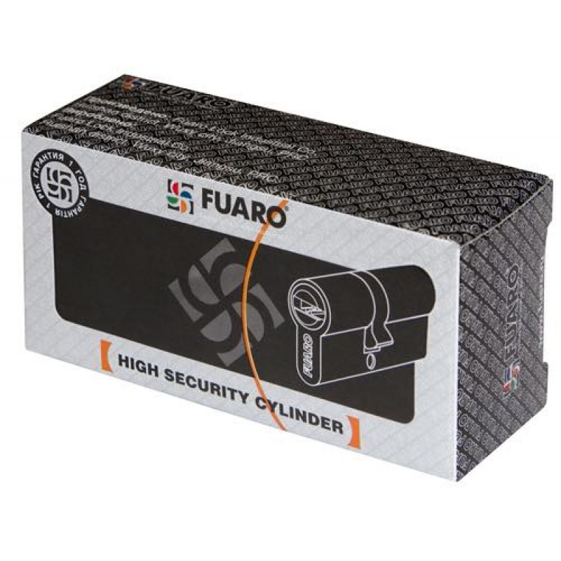 FUARO - Цилиндровый Fuaro (Фуаро) механизм 100 CA 80 mm (35+10+35) CP хром 3 кл.