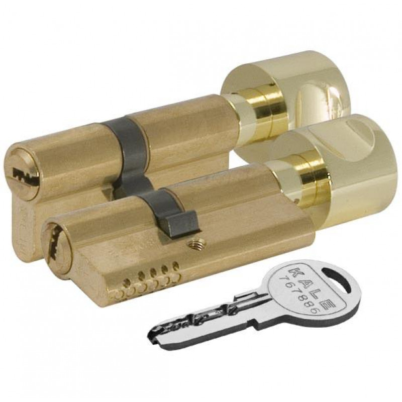 KALEKILIT - Цилиндровый механизм Kale kilit (Кале килит) с вертушкой 164 OBS SCE/90 (40+10+40) mm латунь 5 кл.