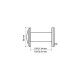 ARMADILLO - Глазок Armadillo (Армадилло) дверной, оптика стекло DV-PRO 2/85-55/BR (DVG2) GP золото