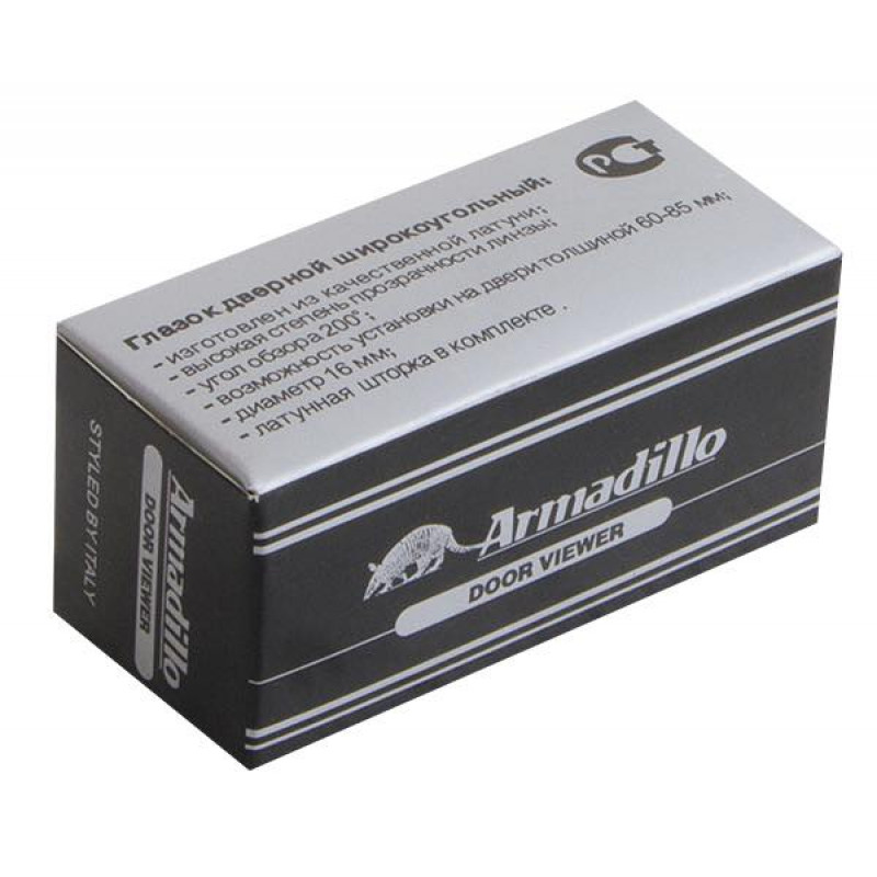 ARMADILLO - Глазок Armadillo (Армадилло) дверной, стеклянная оптика DVG1, 16/35х60 AB Бронза