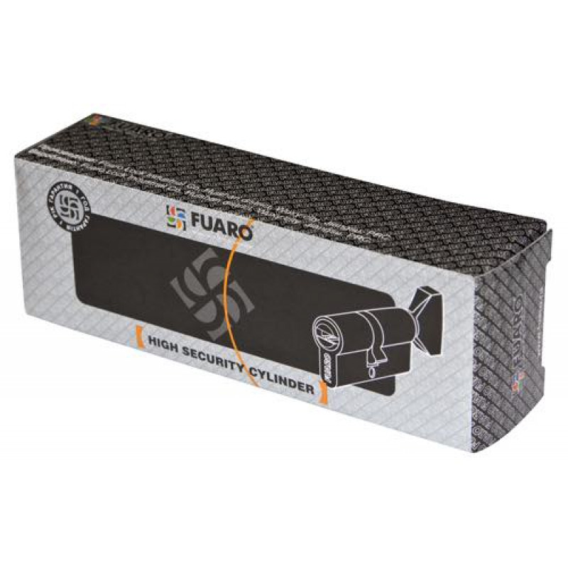 FUARO - Цилиндровый Fuaro (Фуаро) механизм (100 CM/80) 1000CMKnob80(35+10+35) CP хром 3Key с вертушкой