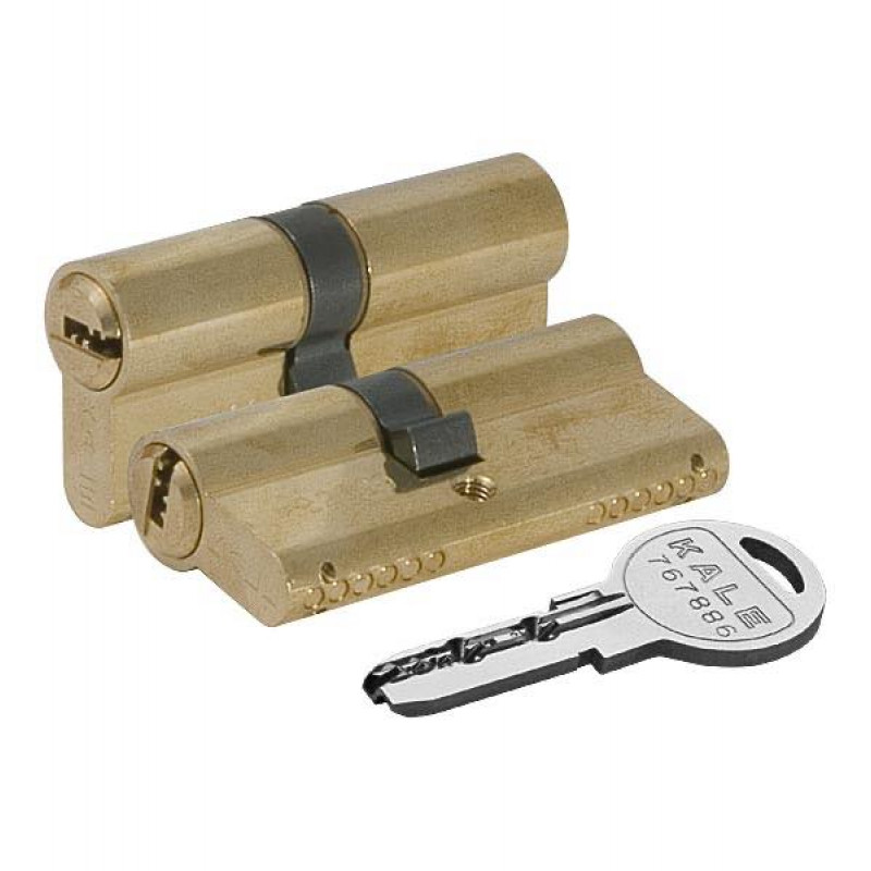 KALEKILIT - Цилиндровый Kale kilit (Кале килит) механизм 164 SN/90 (30+10+50) mm упк.БЛИСТЕР латунь 5 кл.