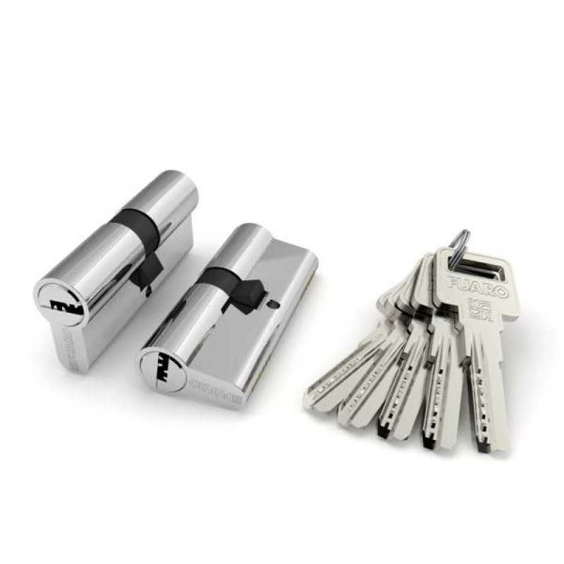 FUARO - Цилиндровый Fuaro (Фуаро) механизм R600/80 mm (30+10+40) CP хром 5 кл.