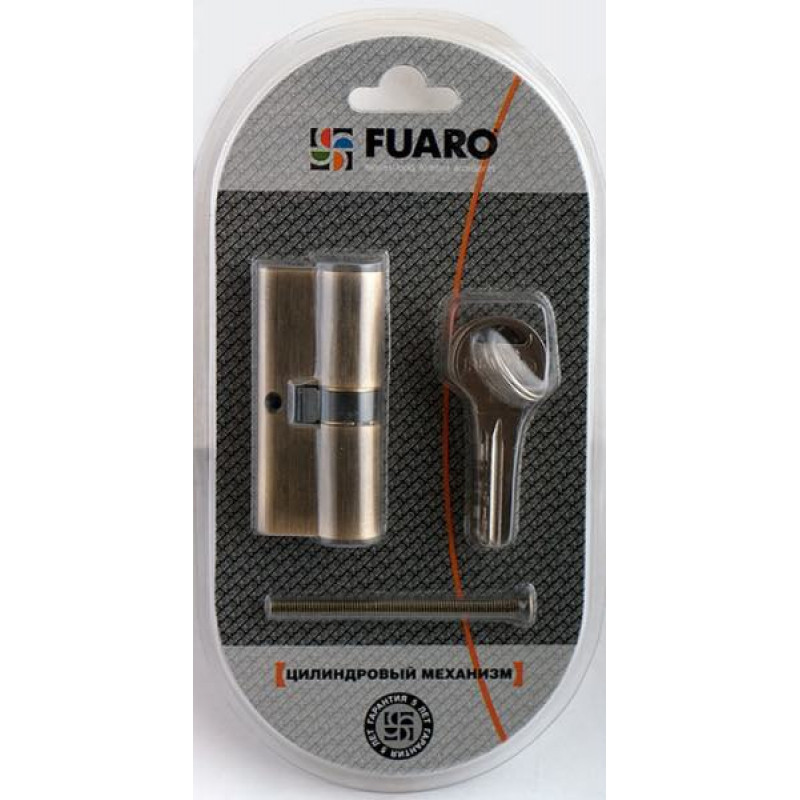 FUARO - Цилиндровый Fuaro (Фуаро) механизм (R600/90) R6000Key90(50+10+30)-BL CP хром /блистер 5Key
