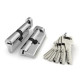 FUARO - Цилиндровый Fuaro (Фуаро) механизм (R602/90) R6002Knob90(40+10+40) CP хром 5Key с вертушкой