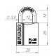FUARO - Замок Fuaro (Фуаро) навесной PL-PROTEC-3025 2key (PL-3025) англ. /блистер