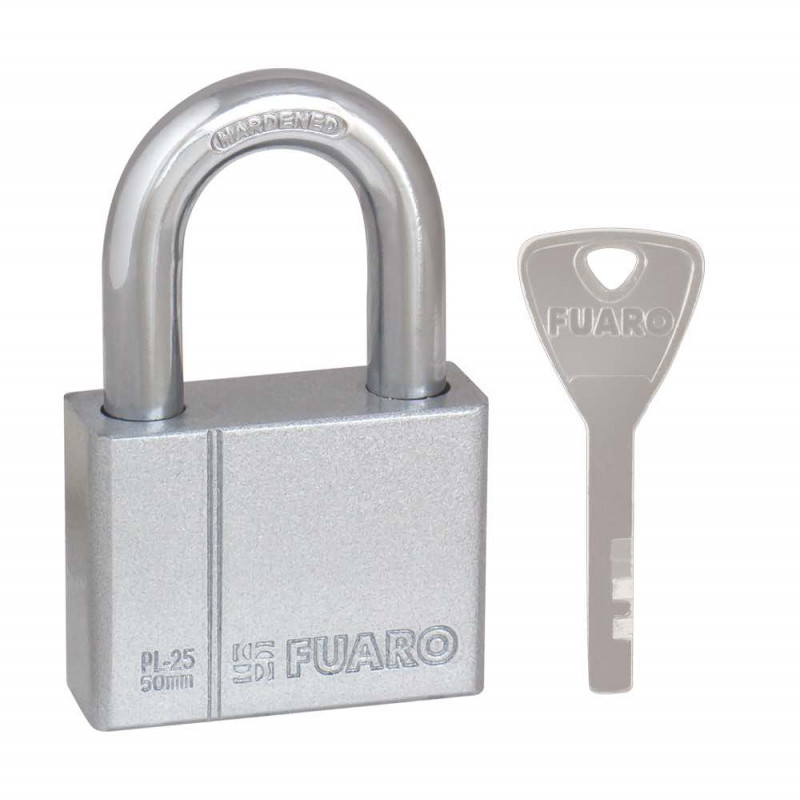 FUARO - Замок Fuaro (Фуаро) навесной PL-PROTEC-2550 4 fin key (PL-2550) фин. /блистер