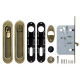 ARMADILLO - Набор Armadillo (Армадилло) для раздвижных дверей SH.LD152.KIT011-BK (SH011-BK) AB-7 бронза