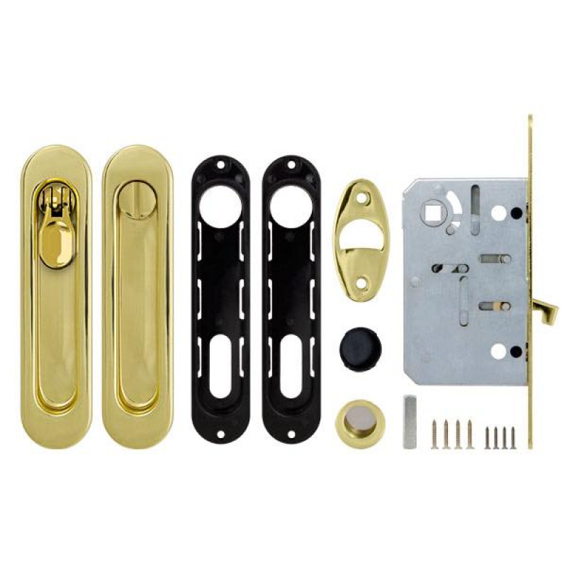 ARMADILLO - Набор Armadillo (Армадилло) для раздвижных дверей SH.LD152.KIT011-BK (SH011-BK) GP-2 золото