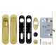 ARMADILLO - Набор Armadillo (Армадилло) для раздвижных дверей SH.LD152.KIT011-BK (SH011-BK) GP-2 золото