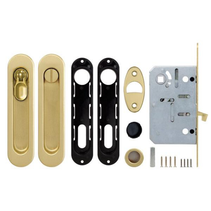 ARMADILLO - Набор Armadillo (Армадилло) для раздвижных дверей SH.LD152.KIT011-BK (SH011-BK) SG-1 матовое золото