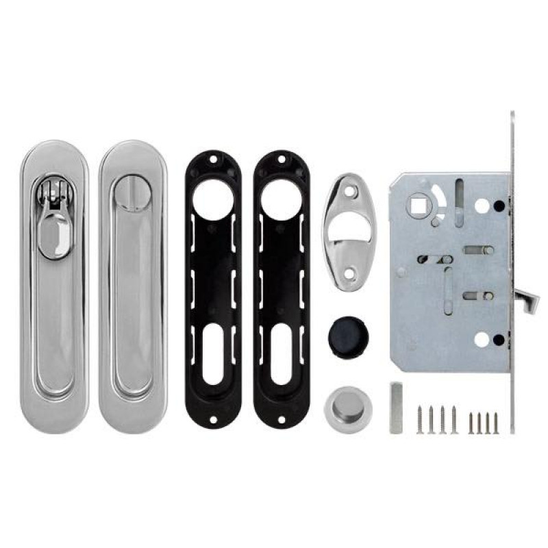 ARMADILLO - Набор Armadillo (Армадилло) для раздвижных дверей SH.LD152.KIT011-BK (SH011-BK) СP-8 хром