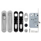 ARMADILLO - Набор Armadillo (Армадилло) для раздвижных дверей SH.LD152.KIT011-BK (SH011-BK) СP-8 хром
