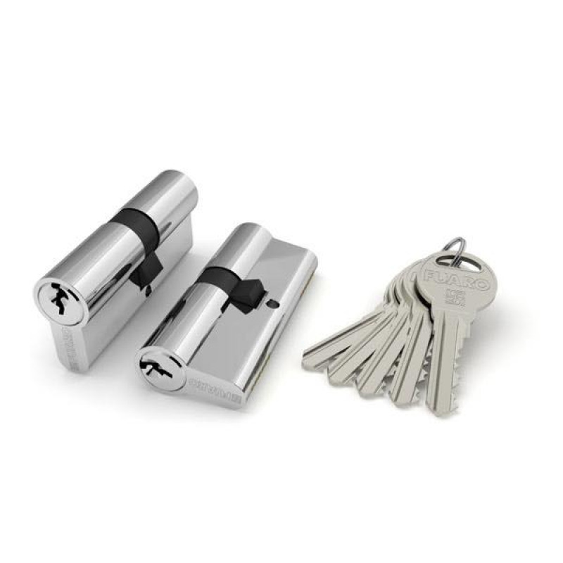 FUARO - Цилиндровый Fuaro (Фуаро) механизм R300/70 mm (30+10+30) CP хром 5 кл.