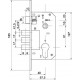 FUARO - Замок цилиндровый Fuaro (Фуаро) с в комплекте с ручкой LOCKSET.1511W/B (SET F1511W/B) AB бронза