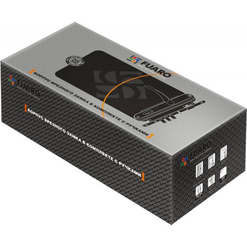 FUARO - Замок цилиндровый Fuaro (Фуаро) с в комплекте с ручкой LOCKSET.1511W/B (SET F1511W/B) CP хром