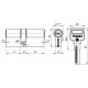 FUARO - Цилиндровый Fuaro (Фуаро) механизм R600/60 mm (25+10+25) AB бронза 5 кл.