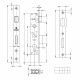 FUARO - Корпус Fuaro (Фуаро) узкопрофильного замка с защелкой PROF153-20/85 (153-20/85) CP хром