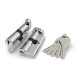 FUARO - Цилиндровый механизм Fuaro (Фуаро) с вертушкой R302/70 mm (30+10+30) CP хром 5 кл.
