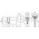 FUARO - Цилиндровый механизм Fuaro (Фуаро) с вертушкой R302/70 mm (30+10+30) CP хром 5 кл.