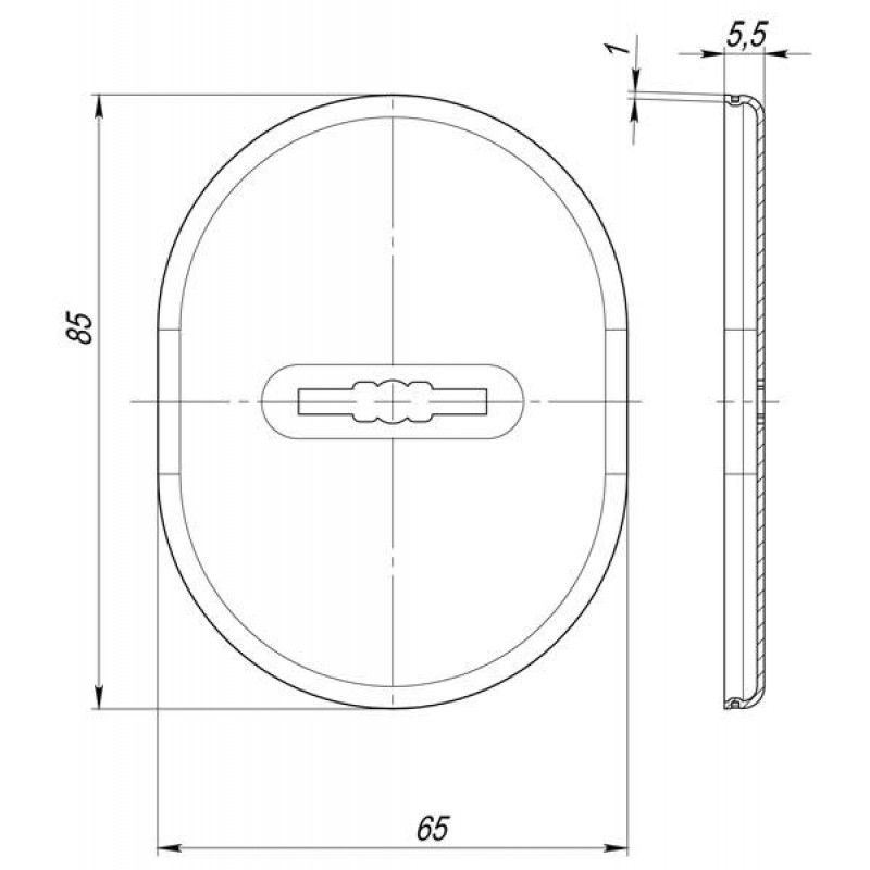 FUARO - Накладка Fuaro (Фуаро) на сувальдный замок ESC.S.SF/OV.475 (ESC 475) AB зелёная бронза