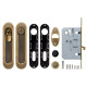 ARMADILLO - Набор Armadillo (Армадилло) для раздвижных дверей SH.LD152.KIT011-BK (SH011-BK) WAB-11 матовая бронза