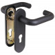 FUARO - Ручка Fuaro (Фуаро) дверная FP.DH172.0433 NE (DH-0433 NE) (9x140) с пружиной BL-24 черный