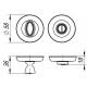FUARO - Ручка Fuaro (Фуаро) поворотная BK6.R.SM58 (BK6 SM) GOLD-24 золото24К