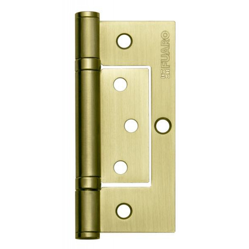 FUARO - Петля Fuaro (Фуаро) универсальная без врезки IN4300W SB (300-2BB 100x2,5) мат. золото