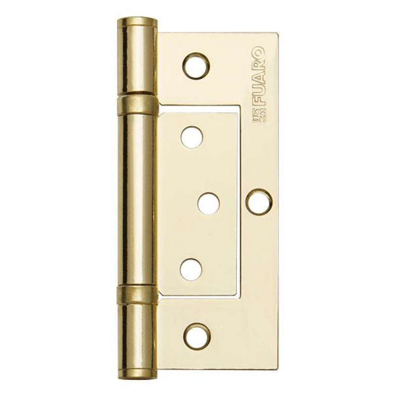FUARO - Петля Fuaro (Фуаро) универсальная без врезки 300-2BB/BL 100x2,5 PB (латунь) БЛИСТЕР