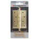FUARO - Петля Fuaro (Фуаро) универсальная IN4400UA-BL CP (4BB/A/BL 100x75x2,5) хром БЛИСТЕР
