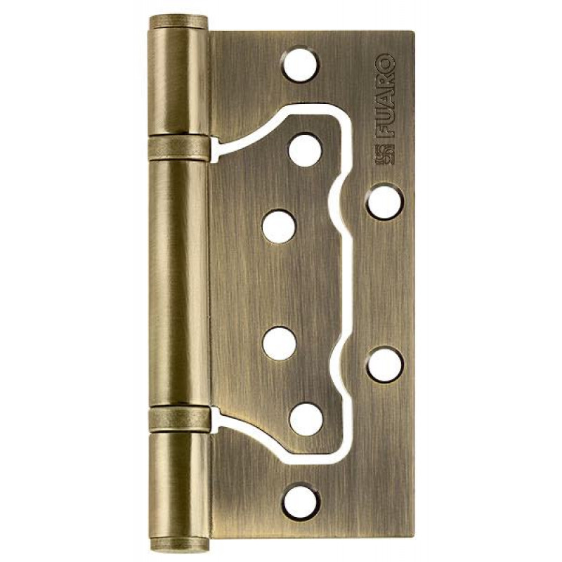 FUARO - Петля Fuaro (Фуаро) универсальная без врезки IN4500W-BL AB (500-2BB/BL 100x2,5) бронза БЛИСТЕР