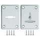 FUARO - Накладка Fuaro (Фуаро) на сувальдный замок ESC.S-lift+S/K.set (ESC081/082) хром (2шт.)