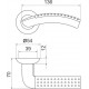 ARMADILLO - Ручка Armadillo (Армадилло) раздельная Libra LD26-1GP-22 золото TECH (кв. 8х140)