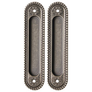 Ручка Armadillo (Армадилло) для раздвижных дверей SH.CL152.010 (SH010/CL) AS-9 античное серебро