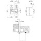 ARMADILLO - Петля Armadillo (Армадилло) скрытой установки U3D4200R BL правая (Architect 3D-ACH 40) черный 40 кг