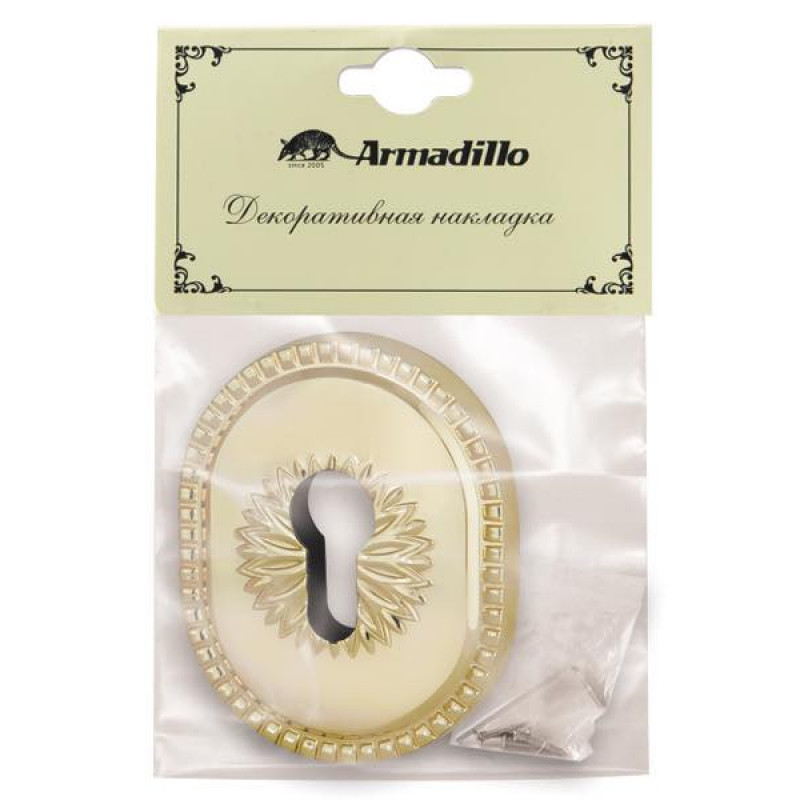 ARMADILLO - Декоративная накладка Armadillo (Армадилло) на цилиндр ET-DEC CL (ATC Protector 1) GP Золото