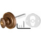ARMADILLO - Ручка Armadillo (Армадилло) поворотная BKW8.R.CL55 (BKW8/CL) BB-17 коричневая бронза