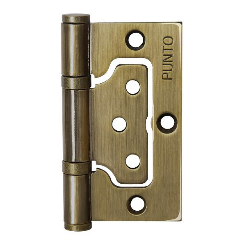 PUNTO - Петля Punto (Пунто) универсальная без врезки IN3200W AB (200-2B 75x2,5) бронза