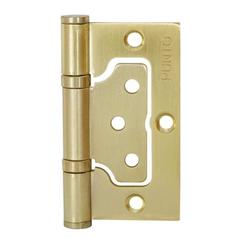 PUNTO - Петля Punto (Пунто) универсальная без врезки IN3200W SB (200-2B 75x2,5) мат. золото